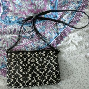 Coach Black & White Signature Crossbody
